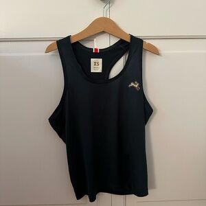 Tracksmith Twilight Crop Tank, XS, in Midnight